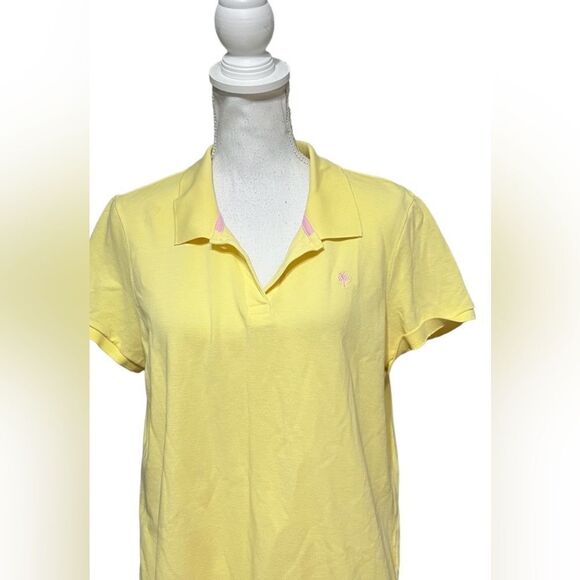 Lilly Pulitzer Resort Fit yellow polo XL - Picture 2 of 6